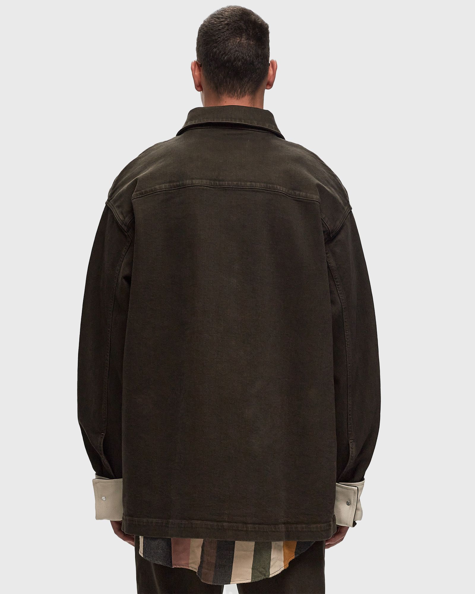 OVERSIZED CONTRAST CUFF SHIRT