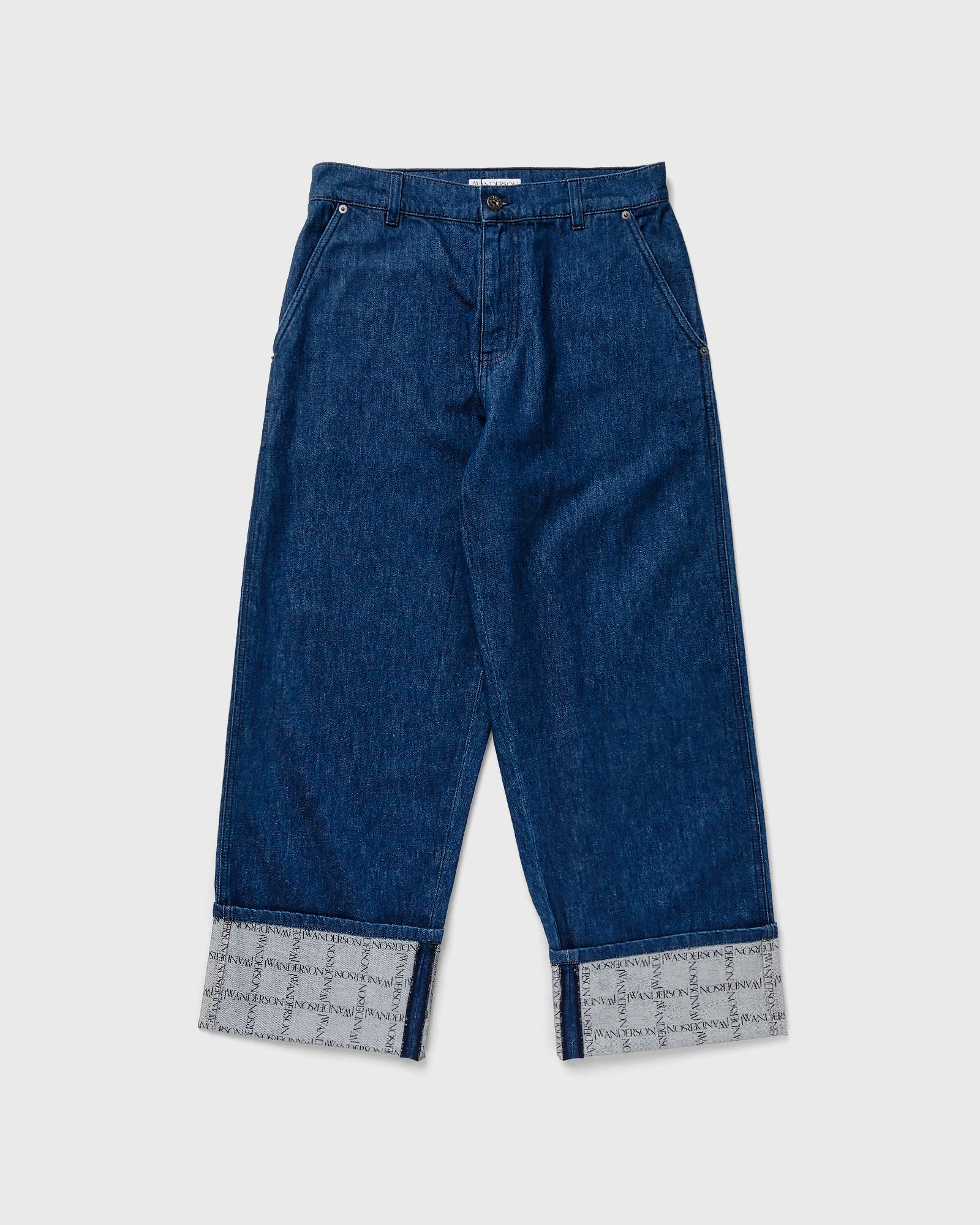LOGO GRID TURN UP WORKWEAR JEANS