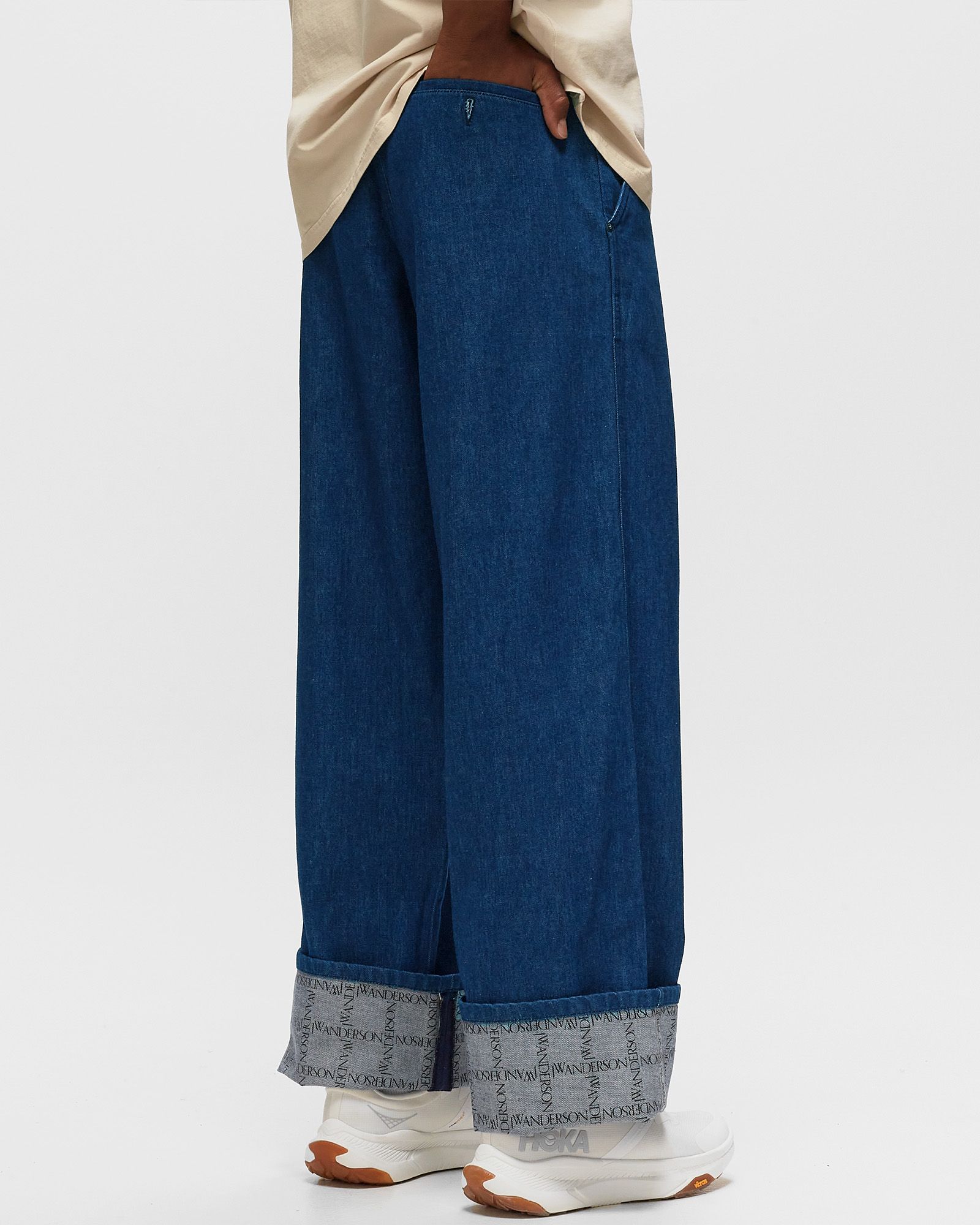 LOGO GRID TURN UP WORKWEAR JEANS