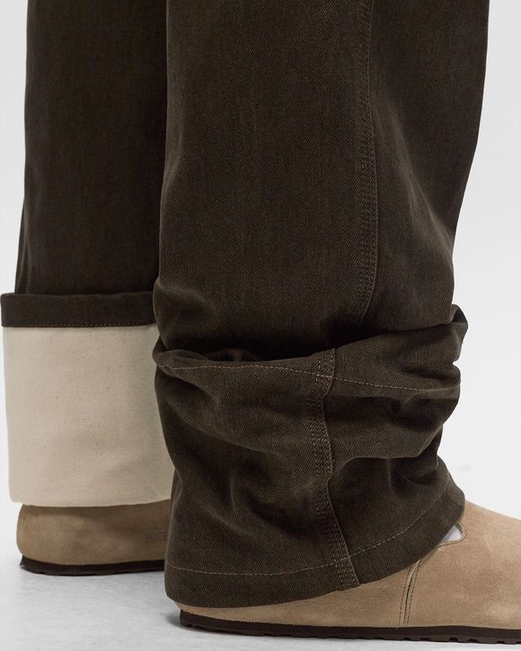 JW Anderson CONTRAST TURN UP JEANS Brown | BSTN Store