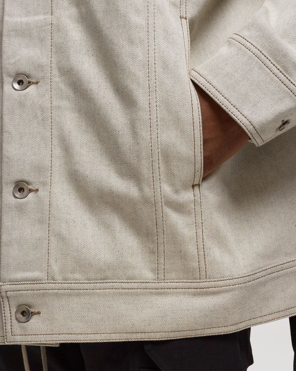 Mens beige trucker outlet jacket