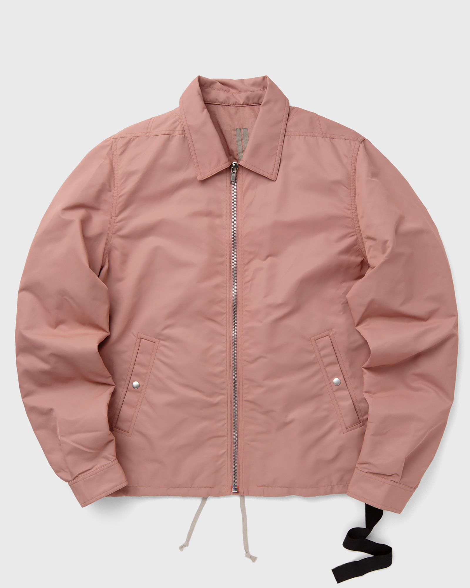 Rick Owens - woven padded zip front jacket men bomber jackets|overshirts pink in größe:xl