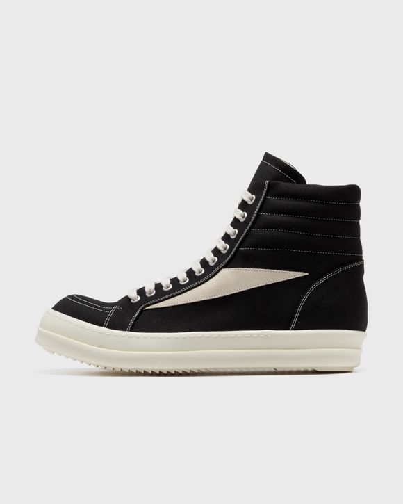 Rick Owens DRKSHDW LIDO HIGH VINTAGE SNEAKS Black - BLACK/MILK/MILK