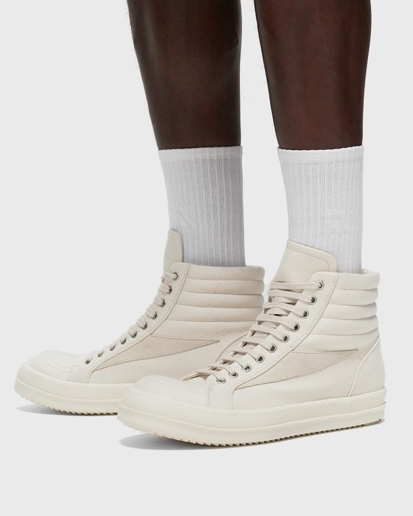 Rick Owens DRKSHDW LIDO HIGH VINTAGE SNEAKS White - NATURAL/MILK/MILK