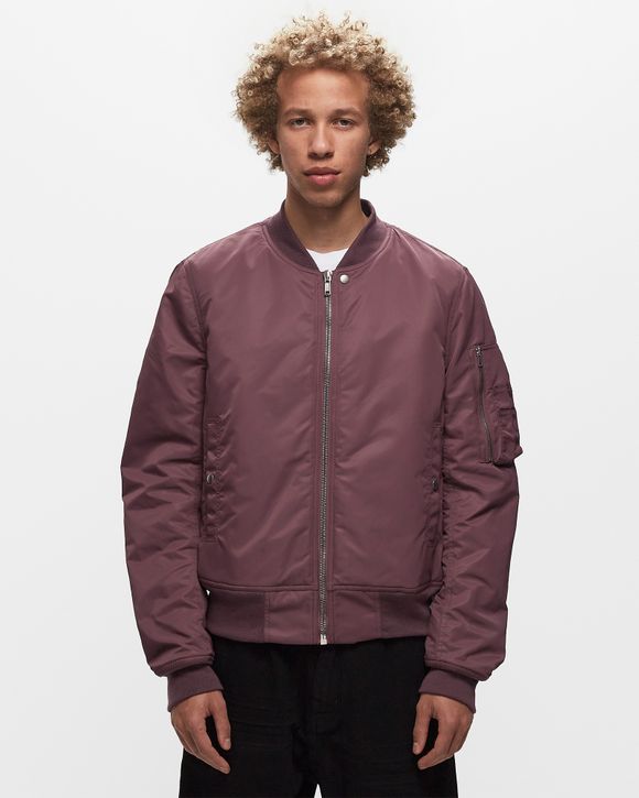 Rick Owens DRKSHDW WOVEN PADDED BOMBER - FLIGHT BOMBER Purple