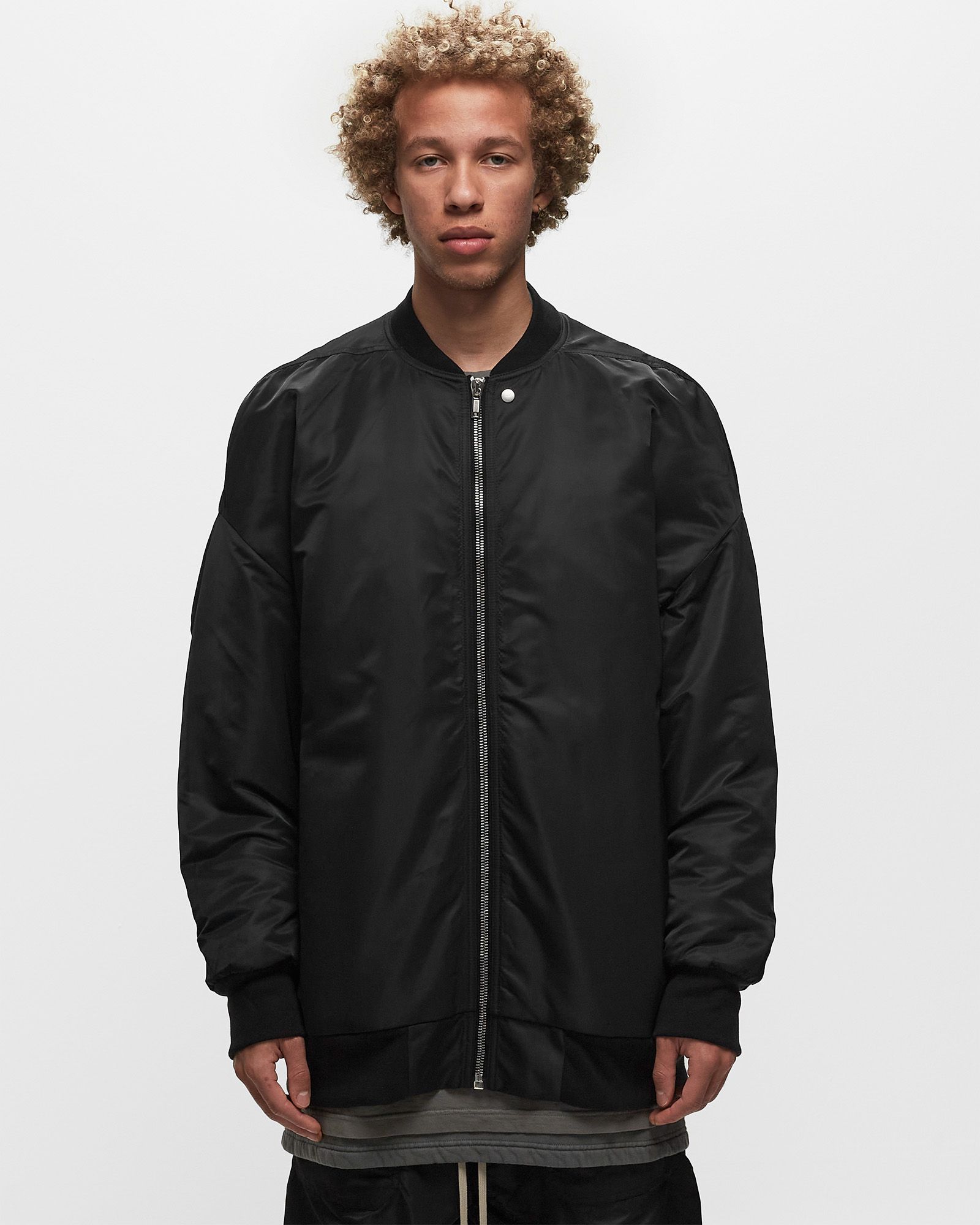Rick Owens DRKSHDW WOVEN PADDED BOMBER - JUMBO FLIGHT Black