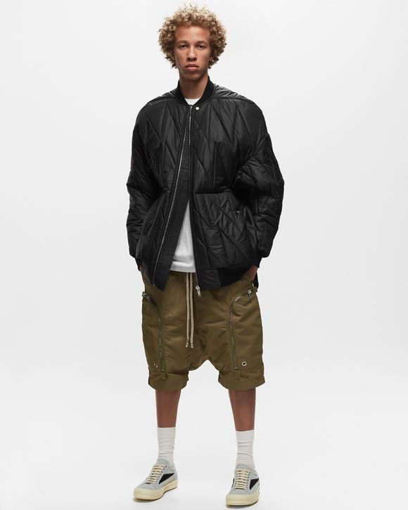 Rick Owens DRKSHDW WOVEN PADDED BOMBER - JUMBO FLIGHT Black