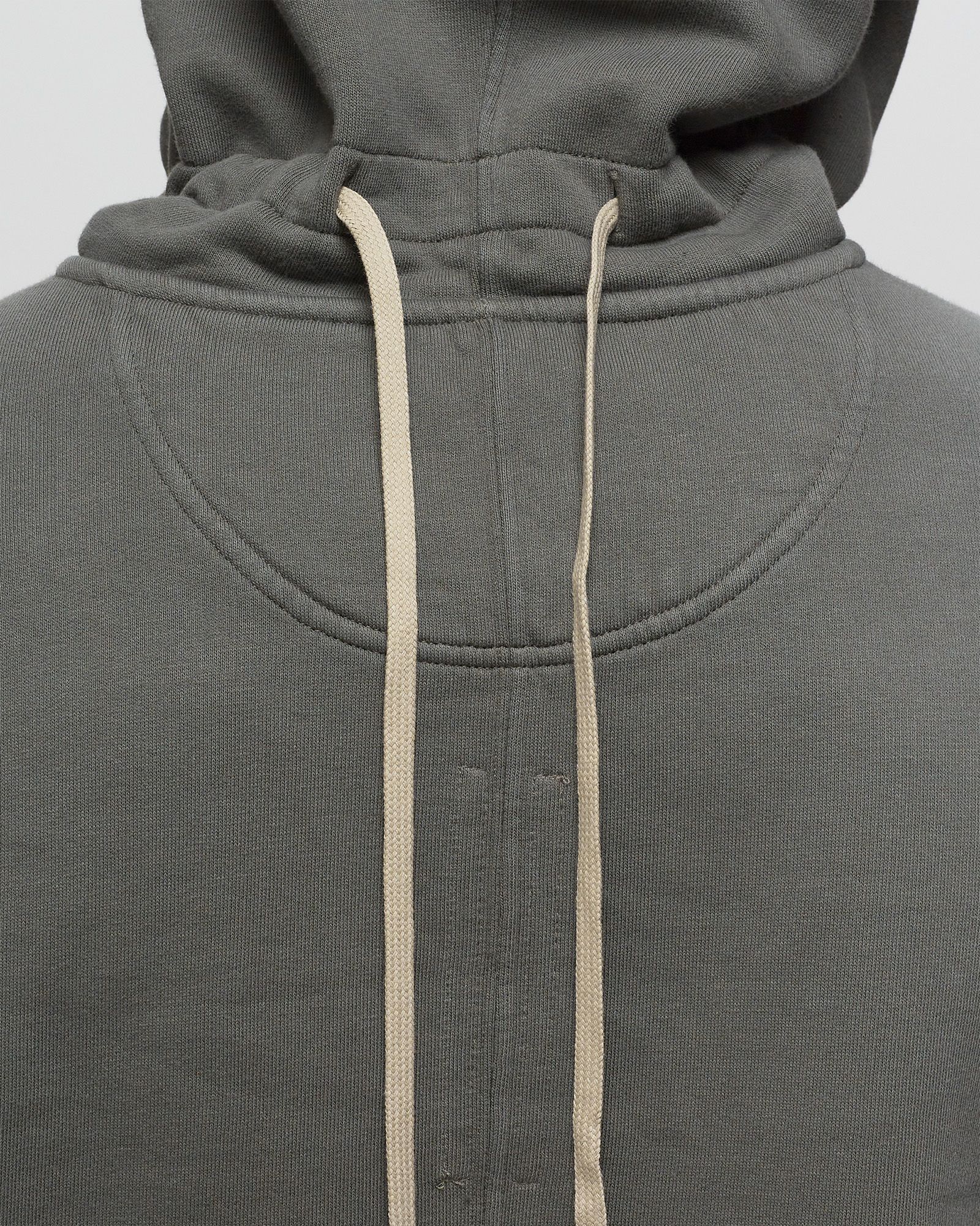 Rick Owens DRKSHDW KNIT SWEATSHIRT GAUNTLET GRANBURY HOODIE Grey