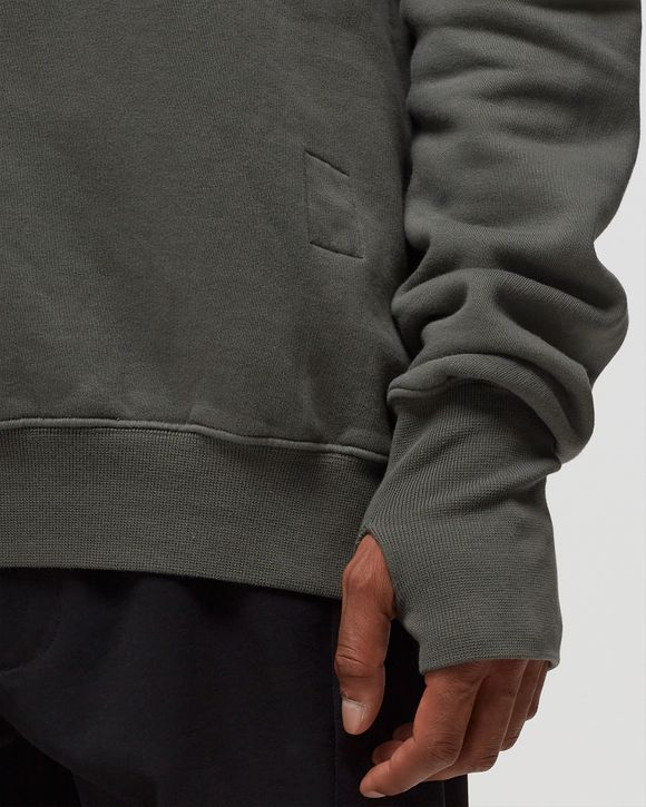 Rick Owens DRKSHDW KNIT SWEATSHIRT - GAUNTLET GRANBURY HOODIE Grey