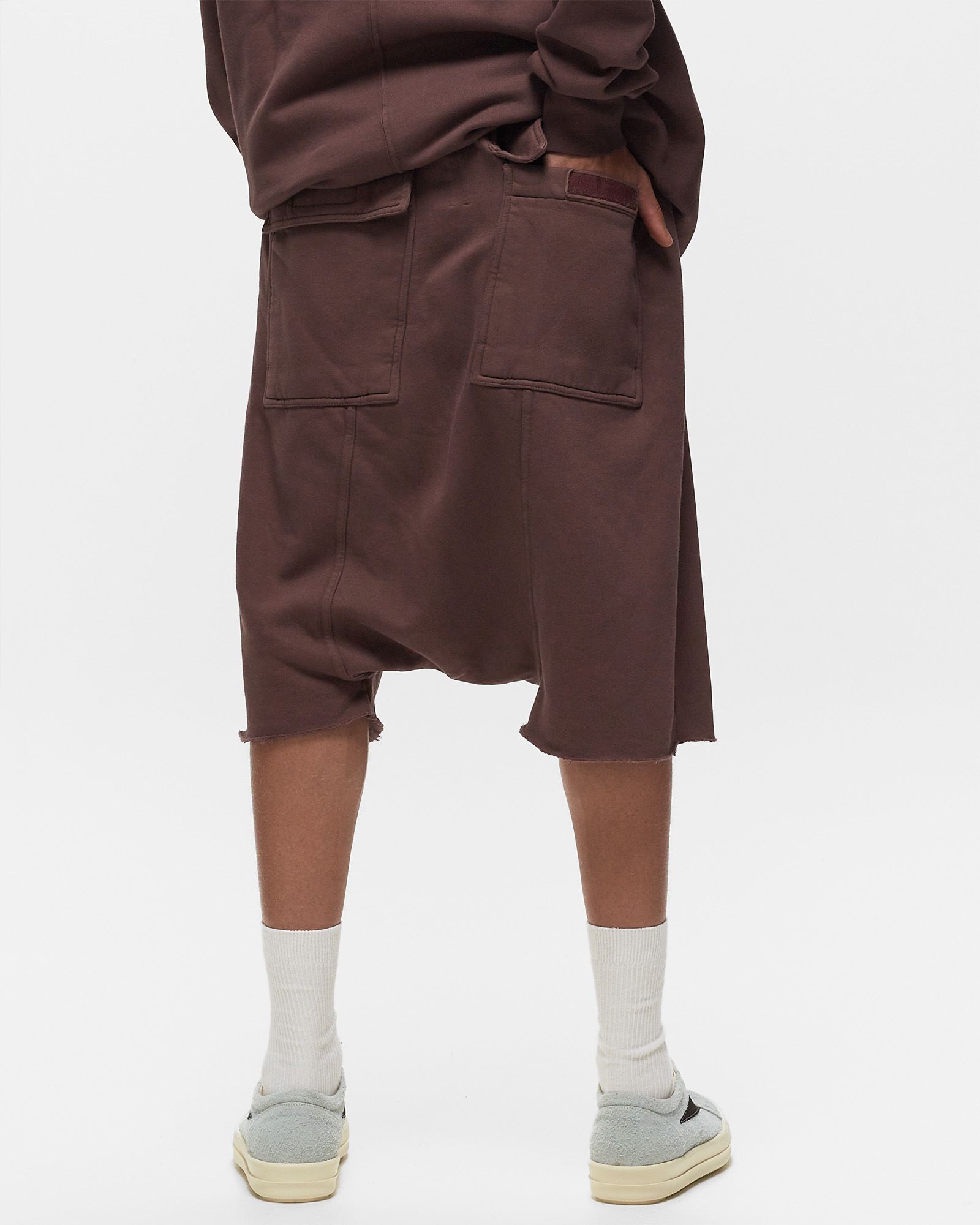 DRKSHDW KNIT SWEAT SHORTS GIMP DRAWSTRING PODS