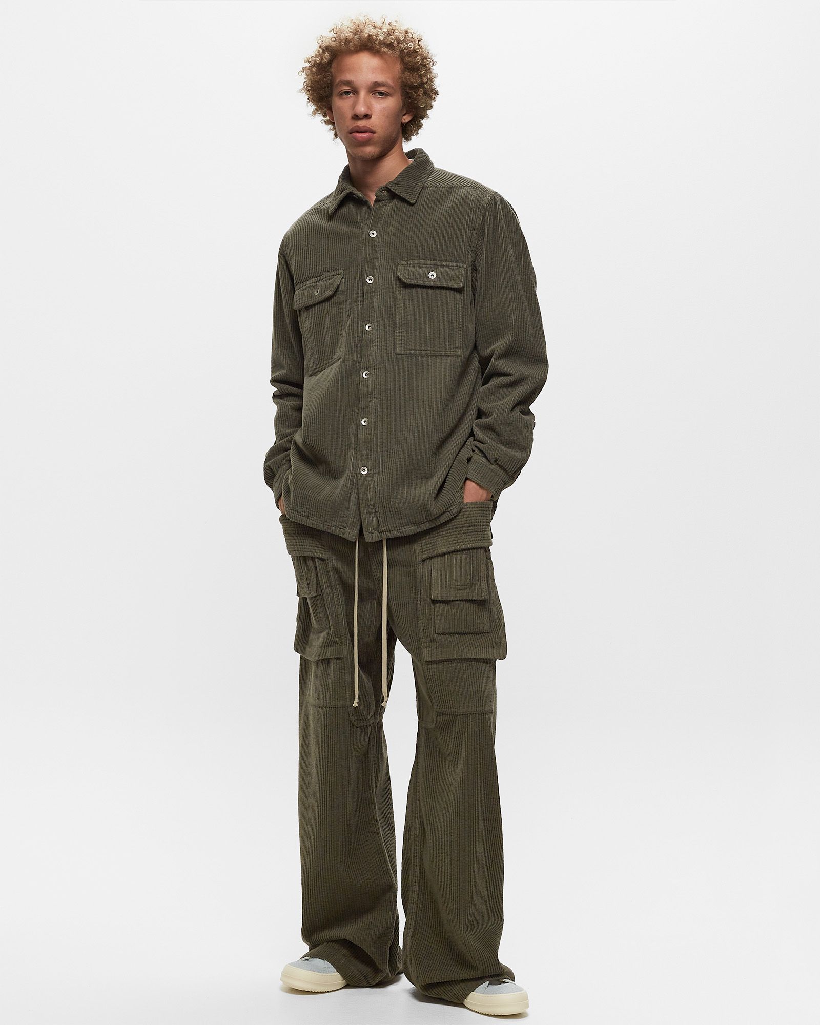 Rick Owens DRKSHDW WOVEN PANTS CREATCH CARGO DRAWSTRING