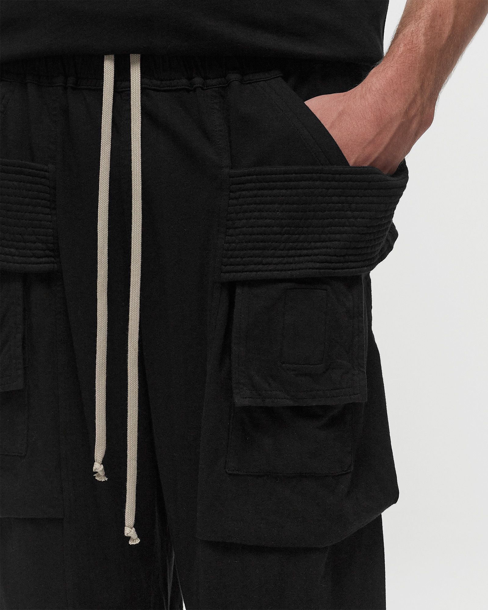 DRKSHDW KNIT PANTS CREATCH WIDE CARGO DRAWSTRING