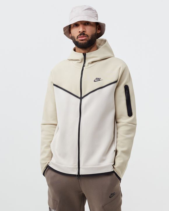 Nike TECH FLEECE HOODIE FULLZIP WR Brown RATTAN LT OREWOOD BRN BLACK