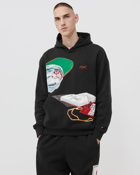 Jordan Jordan Artist Series by Jacob Rochester Hoodie Black -  BLACK/SAIL/UNIVERSITY RED