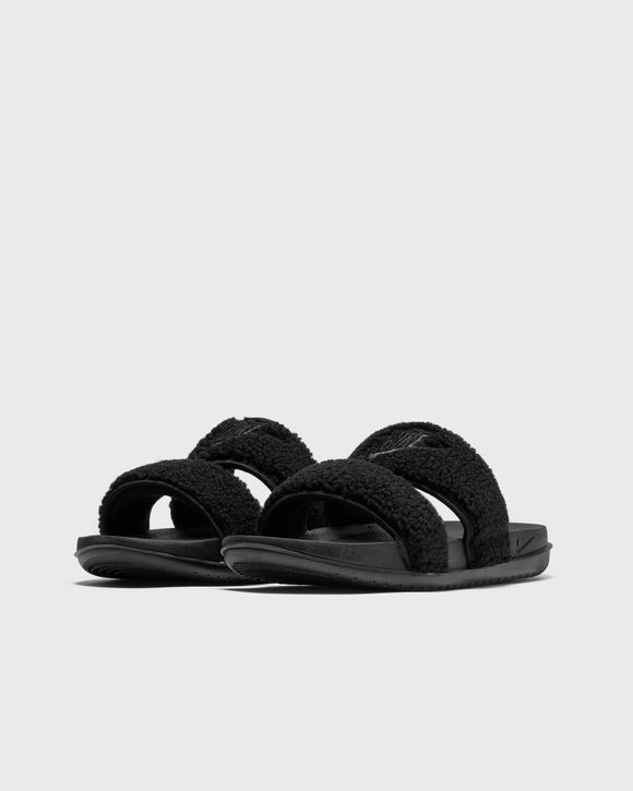 Nike duo cheap slides black