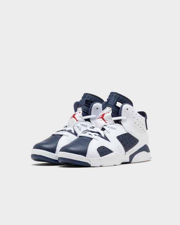JORDAN 6 RETRO (PS) "White And Midnight Navy"