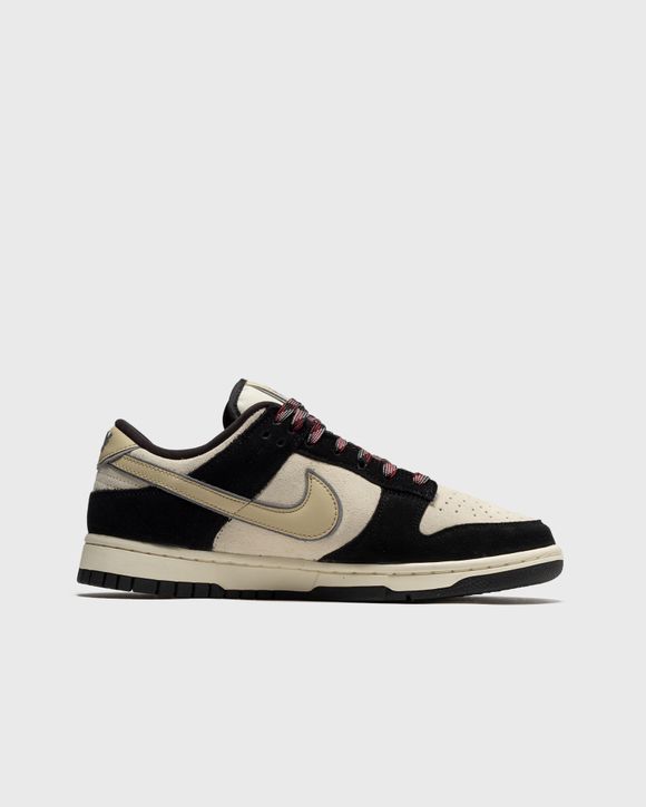 Nike WMNS DUNK LOW LX 'Black Suede' Black/White - BLACK/TEAM GOLD-COCONUT  MILK