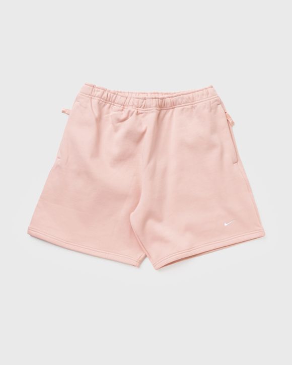 Nike men's fleece shorts sales pink