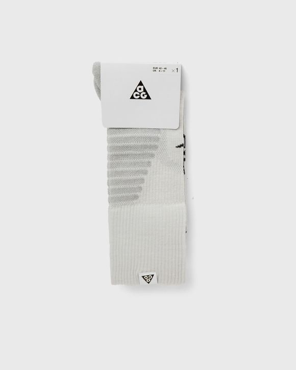 nike unisex acg summit white black outdoor cushioned crew socks