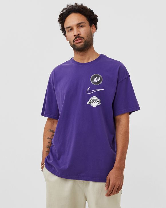 Purple New Era NBA LA Lakers Graphic T-Shirt