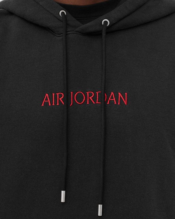 Nike jordan air hoodie in outlet black with chest logo