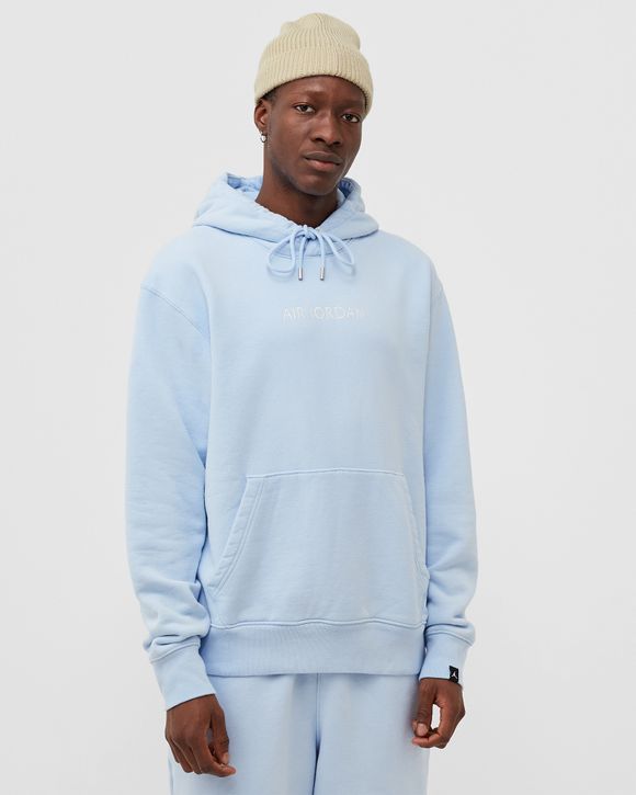 Jordan Air Jordan Wordmark Fleece Hoodie Blue - ICE BLUE/SAIL