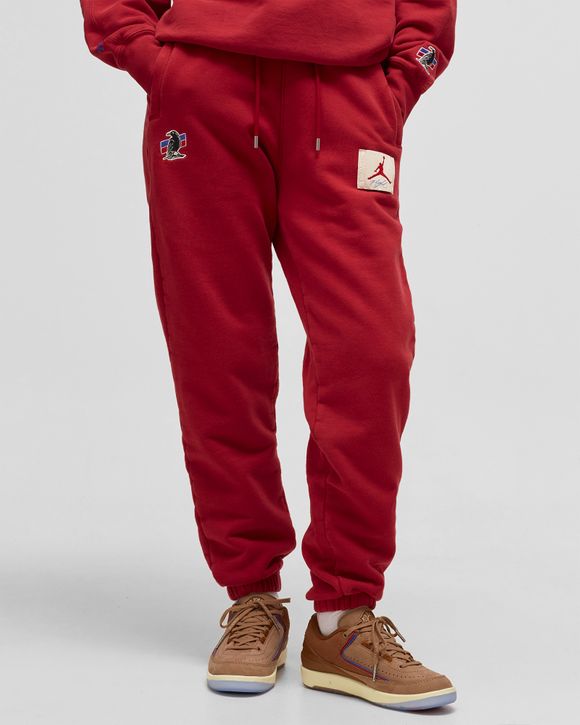 Jordan TWO 18 x WMNS AIR JORDAN SWEATPANT Red - GYM RED/COCONUT MILK