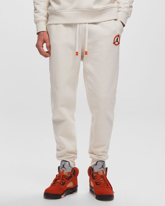 Jordan Jordan Flight MVP HBR Fleece Pants White - PHANTOM/RUSH ORANGE