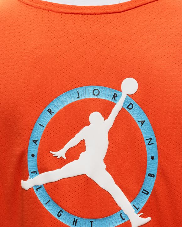 Orange best sale jordan shirt