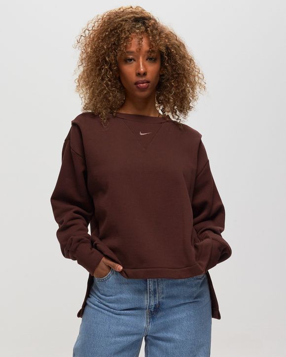 Nike WMNS Modern Fleece Crew Brown BSTN Store