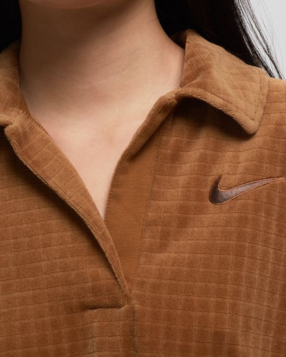 Nike WMNS Velour Polo Brown