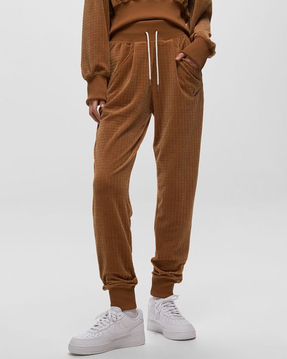 Nike Sportswear Women's High-Waisted Velour Joggers (Ale Brown