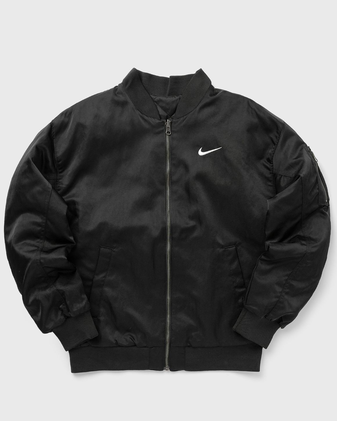 Black nike bomber jacket sale