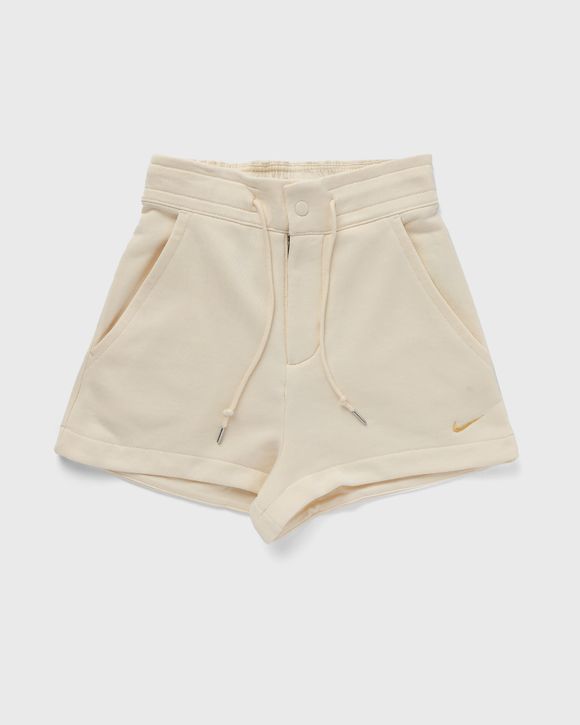 Nike WMNS Modern Fleece French Terry Loose Shorts women Sport Team Shorts beige in size M