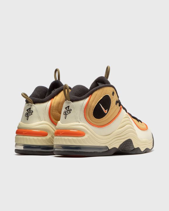 Nike AIR PENNY II Beige - WHEAT GOLD/SAFETY ORANGE-BLACK