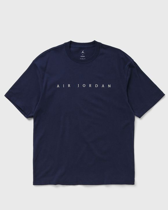 Navy blue and hot sale white jordan shirt