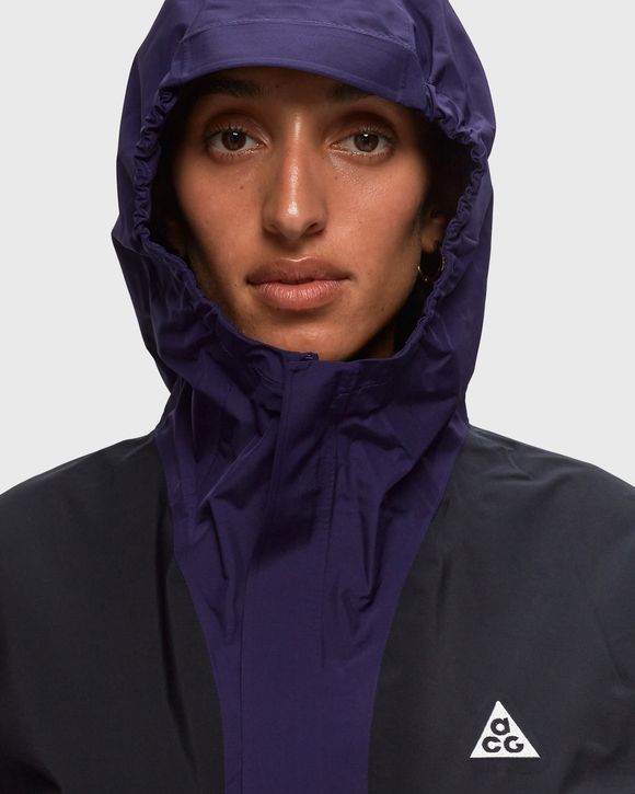 Nike W ACG Storm-Fit Cascade Rains Jacket Black/Purple - PURPLE  INK/BLACK/SUMMIT WHITE