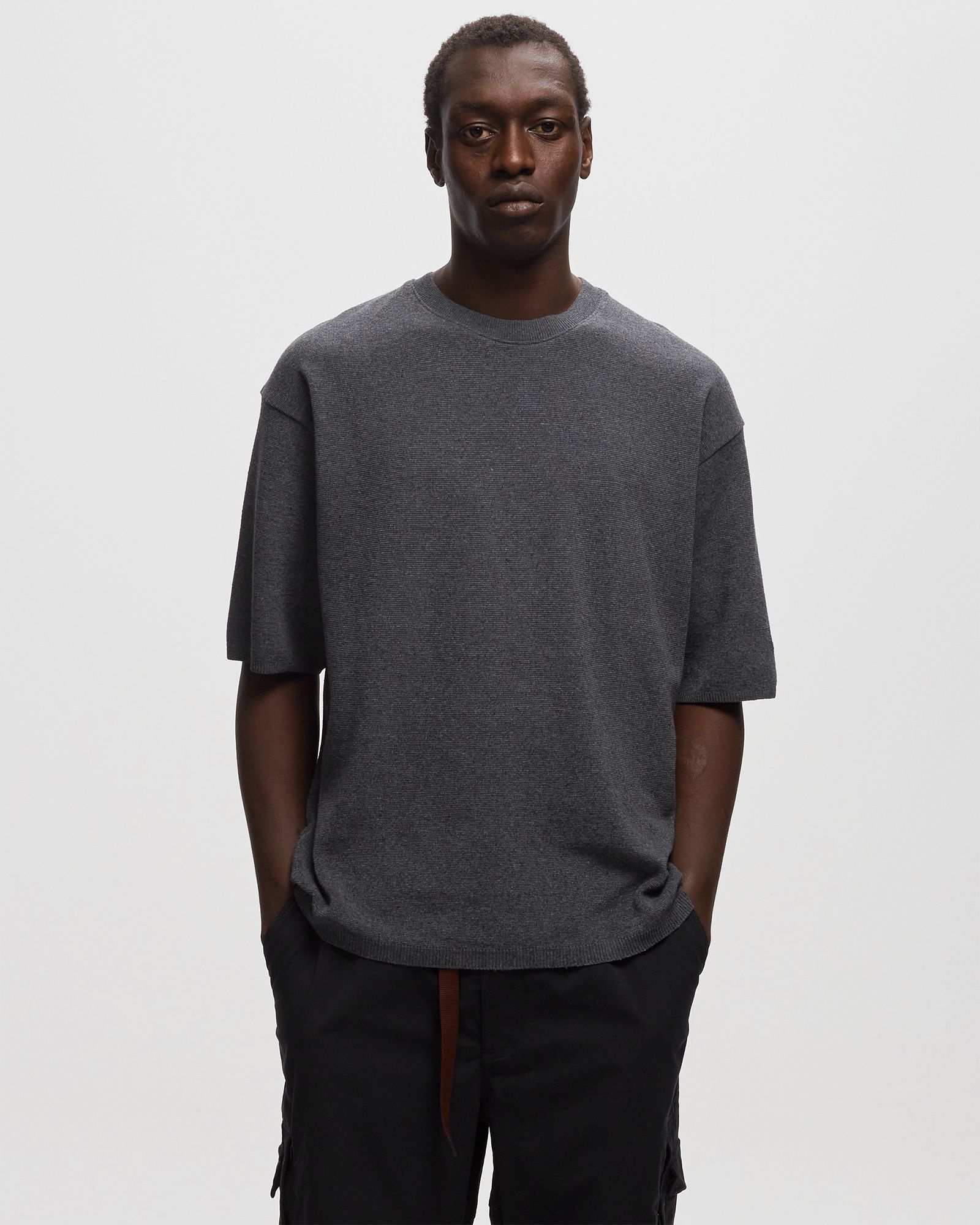 TECH PACK ENG KNIT SHORTSLEEVE SWEATER