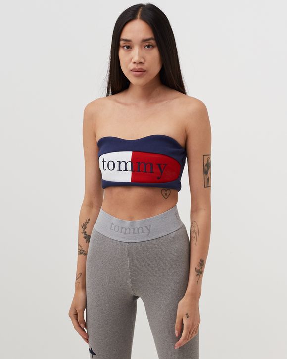 Tommy Jeans Womens Logo Bandeau Cropped 