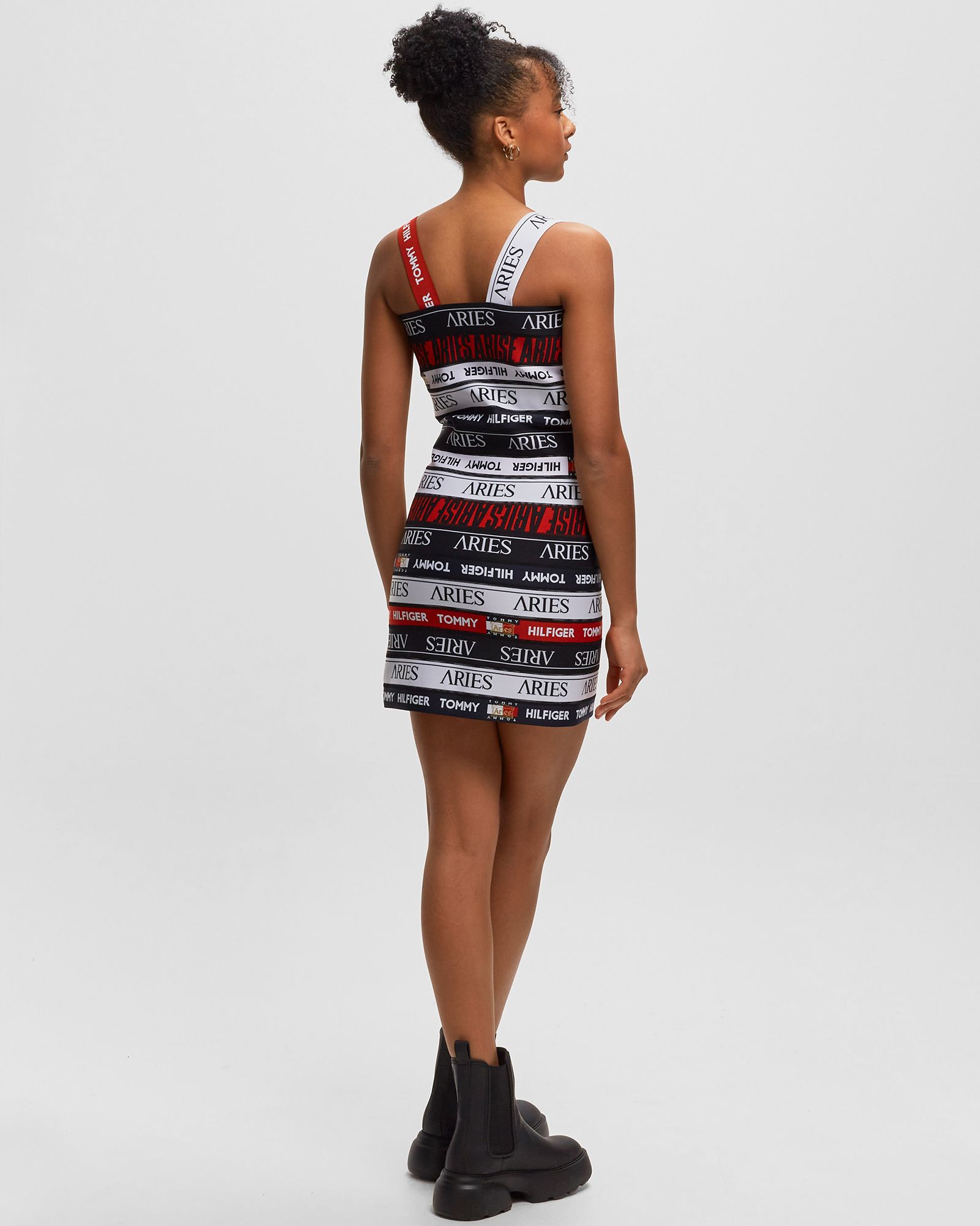TOMMY X ARIES LOGO ELASTIC DRESS