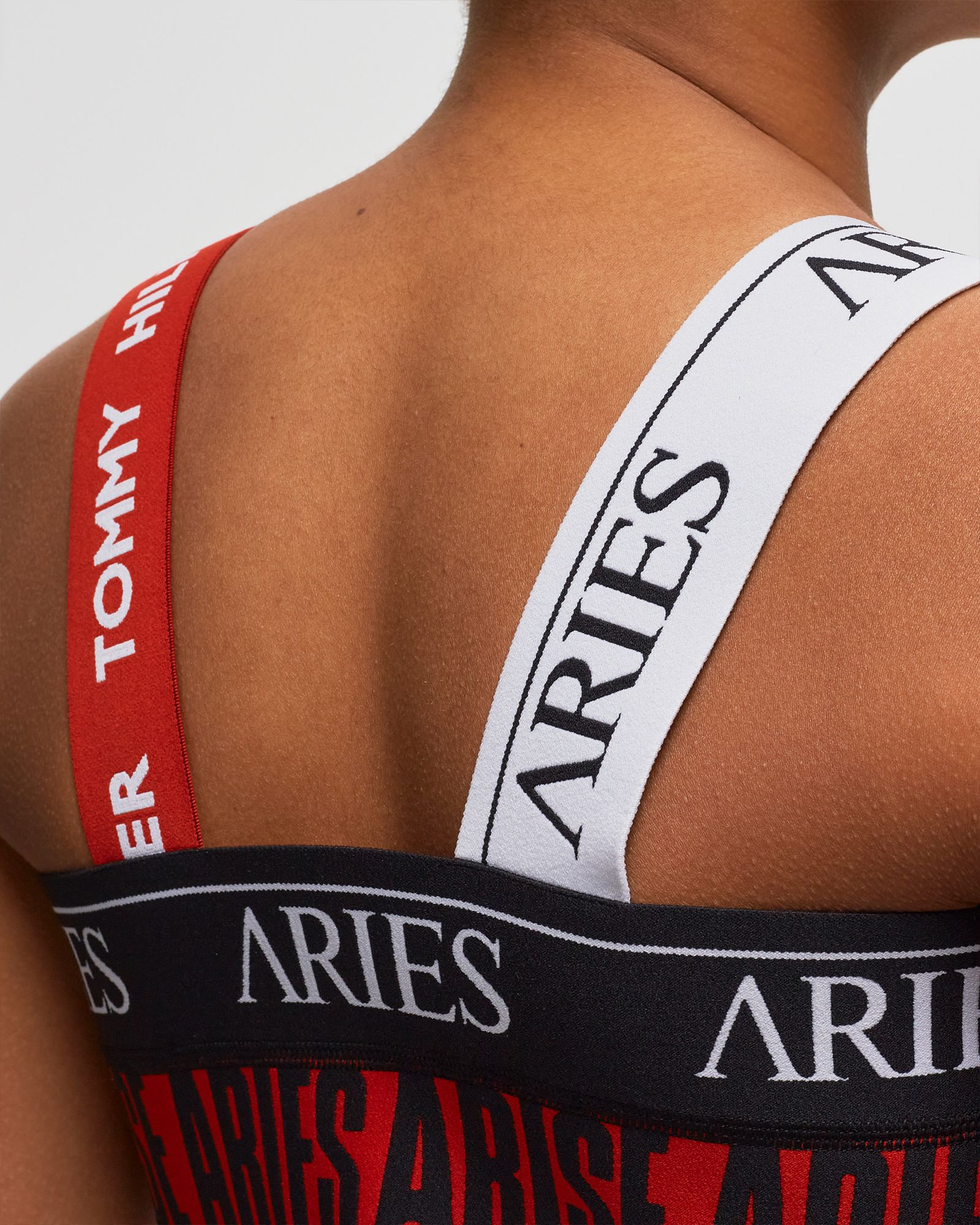 TOMMY X ARIES LOGO ELASTIC DRESS