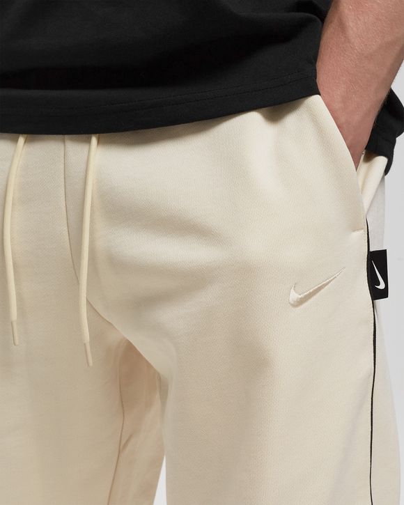 Nike SWOOSH FLEECE PANTS Black/White - COCONUT MILK/BLACK/COCONUT MILK