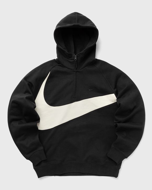 Nike half best sale zip hoodie black