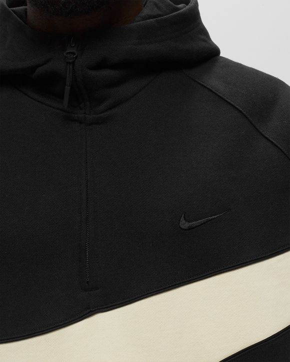 Nike Solo Swoosh Fleece Half-Zip Hoodie Black