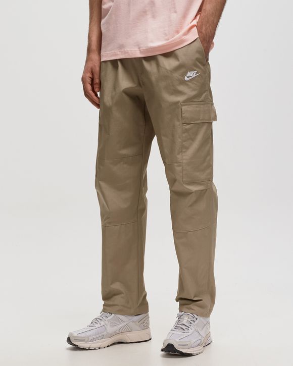 Stone Woven Cut Out Cargo Joggers