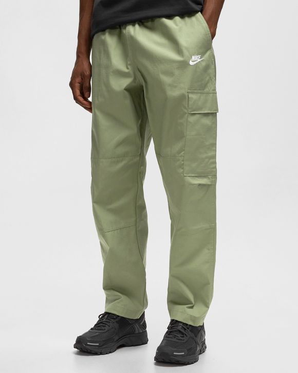 Nike Nike Club Woven Cargo Pants Green - OIL GREEN/WHITE