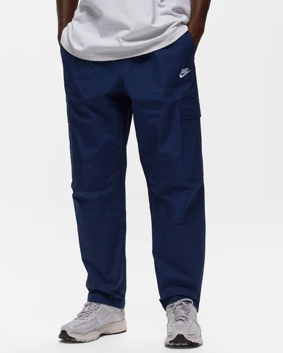 Nike - Nike Navy Blue Zip Leg Track Pants on Designer Wardrobe