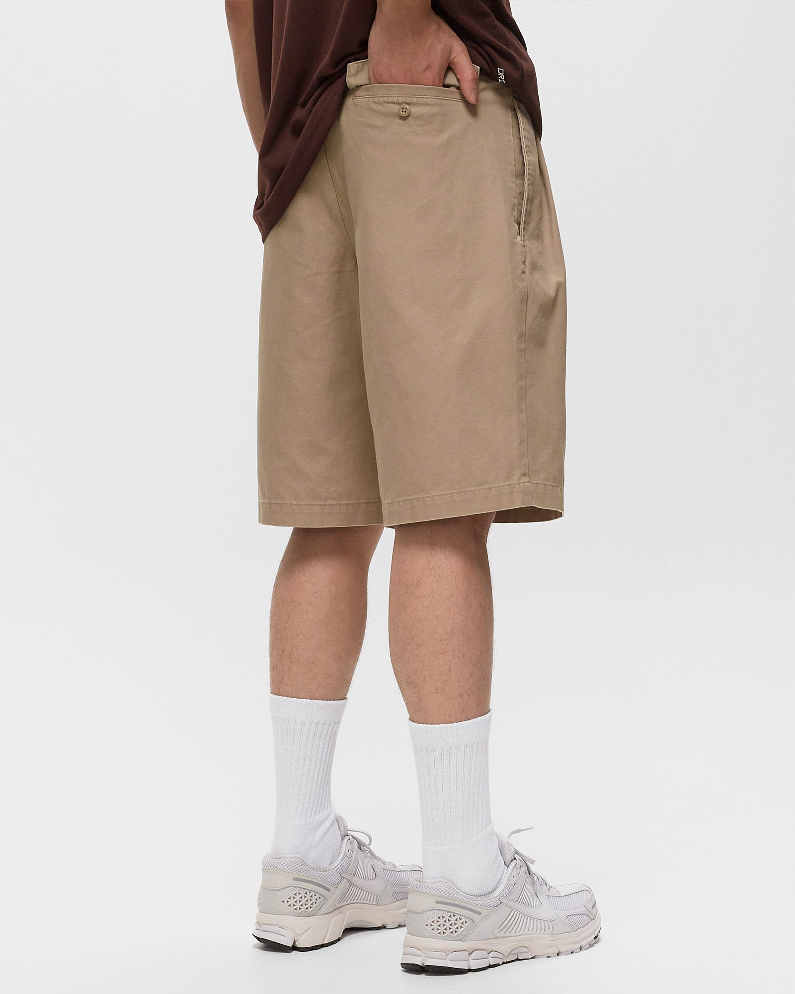 Pleated Chino Shorts