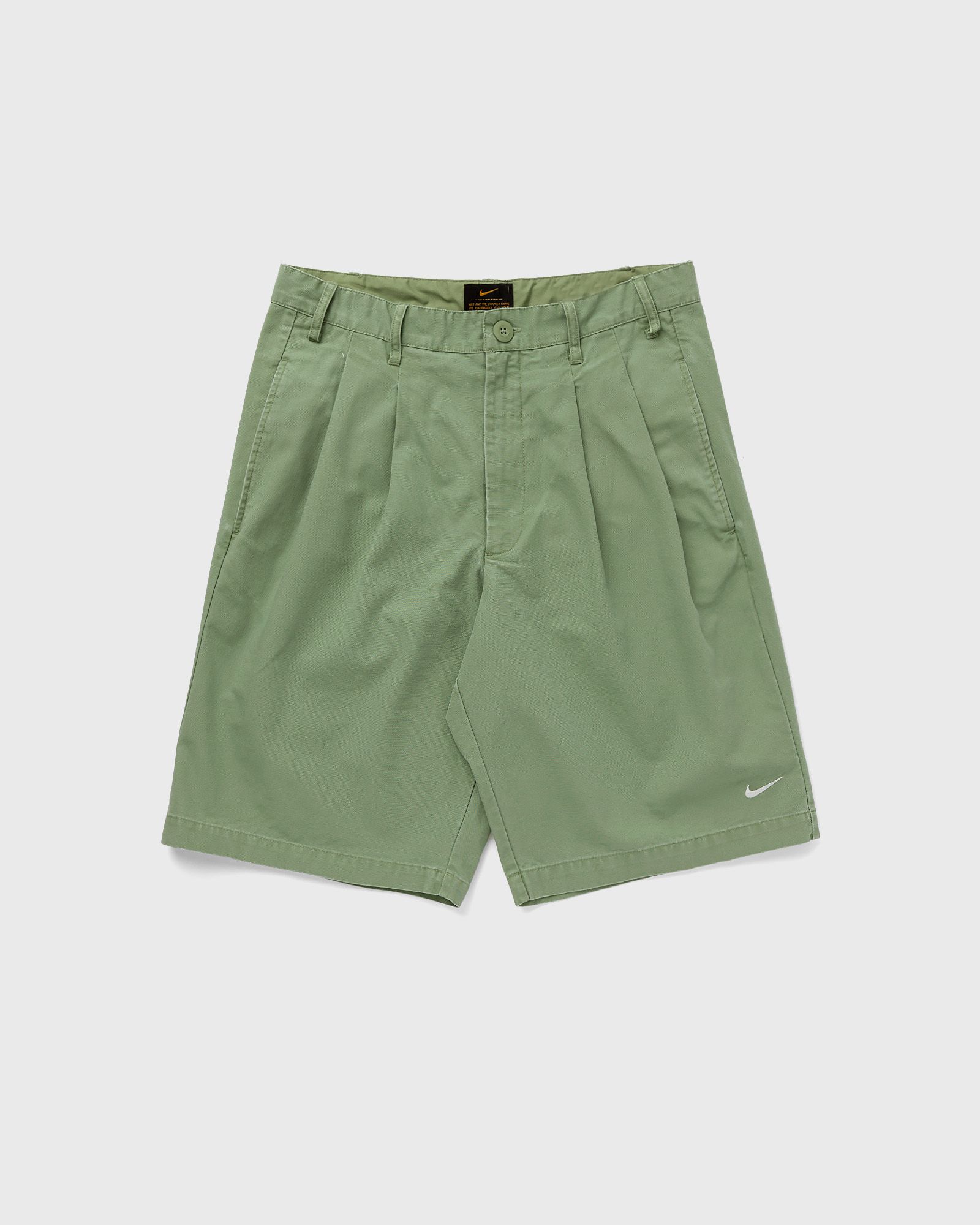 Nike - pleated chino shorts men casual shorts green in größe:l