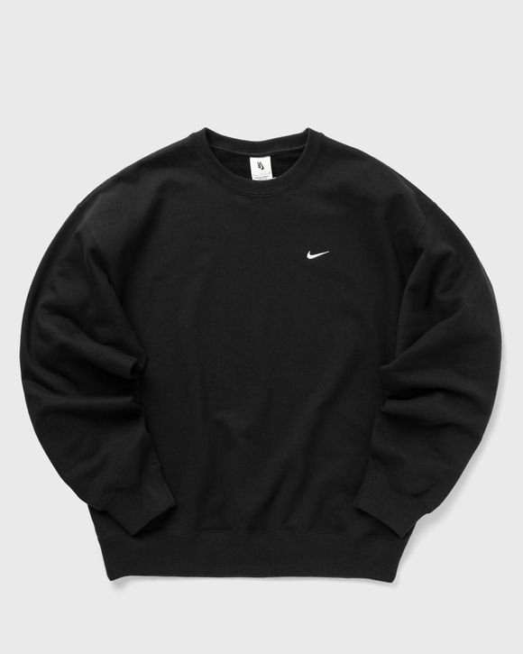 Nike Solo Swoosh French Terry Crew Black | BSTN Store